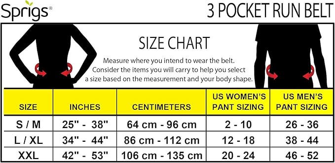 3 Pocket Adjustable Running Belt Waist Pack, Fanny Pack For Working Out With Sweat Resistant Backing, Holds All iPhone Models