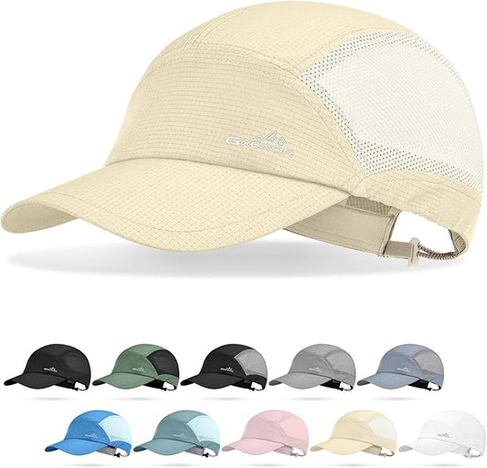 GXCROR Performance Baseball Cap for Men & Women - UPF 50+ Running Hat, Lightweight Quick-Dry Sports Hat for Golf, Hiking, Gym