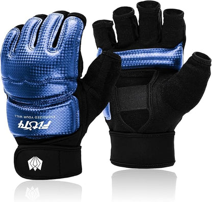 FitsT4 Sports Half Mitts MMA UFC Training Boxing Punch Bag Martial Arts Gloves