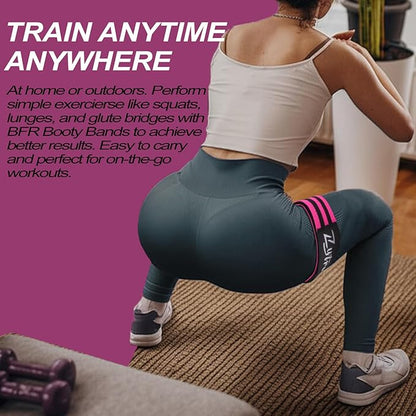 BFR Occlusion Bands for Women Legs Glutes Hip Building, Comfortable Elastic Booty Bands for Blood Flow Training Workouts Fast to Lift Your Butt,Squat,Thigh,Fitness