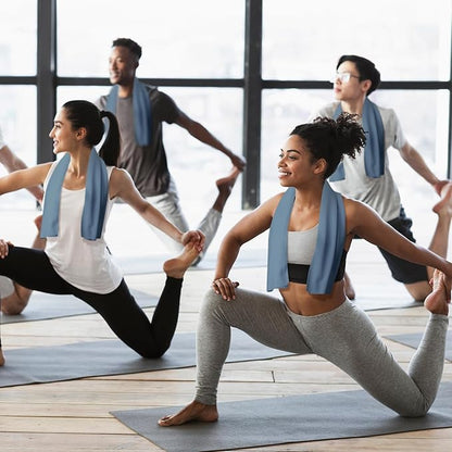 Honoson Cooling Towel Bulk - Neck & Face Cool Chilly Towels Microfiber Breathable Sport Sweat Rag for Gym, Yoga, Travel, Camping, Running, Outdoor