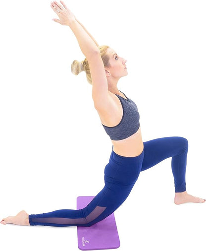 ProsourceFit Extra Thick Yoga Knee Pad and Elbow Cushion 15mm (5/8”) Fits Standard Mats for Pain Free Joints in Yoga, Pilates, Floor Workouts