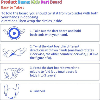 29 Inches Dart Board for Kids，Kids Large Dart Board with Sticky Balls and Darts，Indoor/Outdoor Sport Party Fun Games Toys Birthday Gifts for 3 4 5 6 7 8 9 10 11 12+Year Old Boys Girl