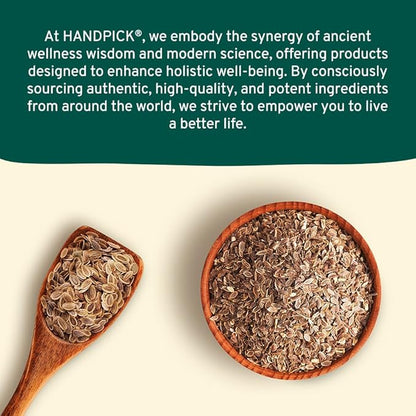 HANDPICK Dill Seeds (397g/14oz) Non GMO, Gluten Free, 100% Raw, Sourced from India, For Cooking, Drinks, Packed in Resealable Ziplock Pouch | For Pickling