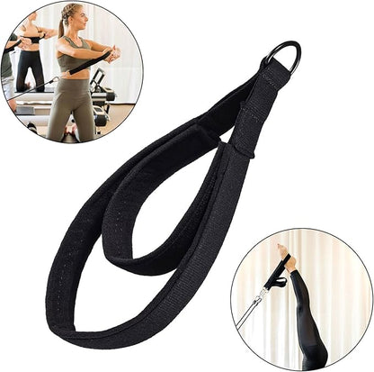 Pilates Double Loop Straps for Reformer, D Ring Straps Handle, Yoga Exercise Straps, 2 PCS