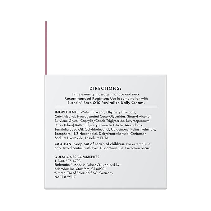 Eucerin Q10 Skin Care Set, Anti Wrinkle Daily Face Cream with Biotin (1.7 Oz) + Anti Wrinkle Night Cream with Pro-Retinol (1.7 Oz), Fragrance Free Face Moisturizer for All Skin Types