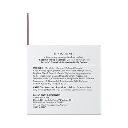 Eucerin Q10 Skin Care Set, Anti Wrinkle Daily Face Cream with Biotin (1.7 Oz) + Anti Wrinkle Night Cream with Pro-Retinol (1.7 Oz), Fragrance Free Face Moisturizer for All Skin Types