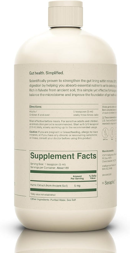 ION* Intelligence of Nature Gut Support Liquid | Promotes Digestive Wellness, Strengthens Immune Function, Alleviates Gluten Sensitivity, Enhances Mental Clarity | 2-Month Supply (32 oz.)