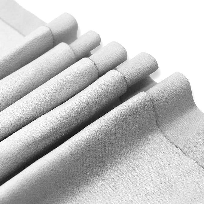 Eunzel Hot Yoga Towel, Super Absorbent Yoga Mat Towel Soft Suede Microfiber Non-Slip Towel for Bikram Pilates and Yoga Mats 72" x 26.5", Light Grey