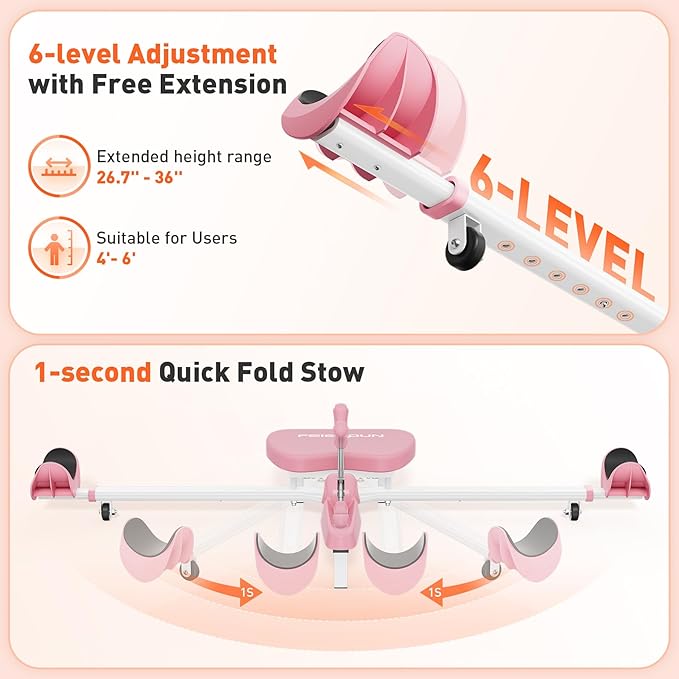 FEIERDUN 2025 Updated Leg Stretcher, Leg Stretcher Machine for Flexibility and Relieving Hip Tightness, Heavy Duty Split Machine Stretcher for Home Gym Split Machine Training Fitness