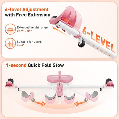 FEIERDUN 2025 Updated Leg Stretcher, Leg Stretcher Machine for Flexibility and Relieving Hip Tightness, Heavy Duty Split Machine Stretcher for Home Gym Split Machine Training Fitness