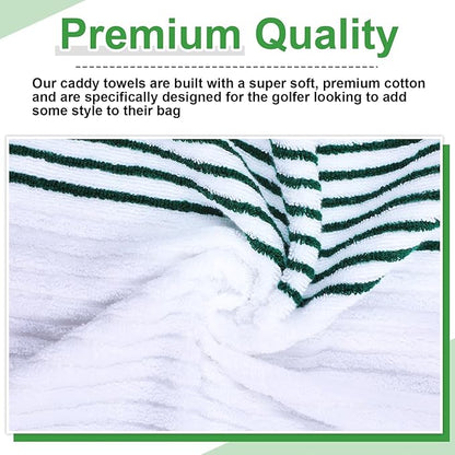 Mixweer Caddy Golf Towel 22" x 42" Large Caddy Towel Camping Sport Towels Cotton Soft Towels for Man Golf Lovers