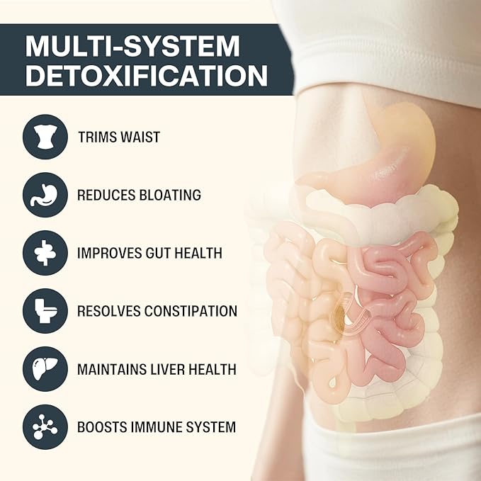 Gut Cleanse Detox for Women, Colon Cleanse & Gentle Herbal Supplements for Men, Powered with Senna Leaves, Plum, Chrysanthemum, Acacia Gum & Aloe Vera–40 Capsules (A01)