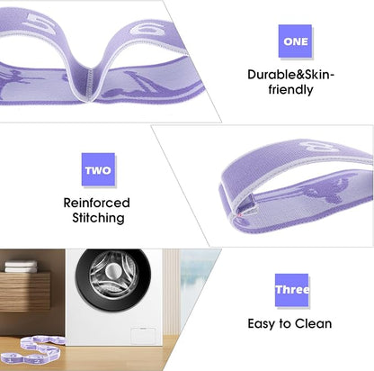 2Pcs Stretching Strap for Kids, Elastic Yoga Straps with Loops for Stretching Equipment, Kids Stretch Band, Resistance Bands, Gymnastics Stretch Band for Trainer Gymnastics Training, Yoga, Latin