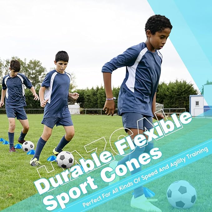 Kids Soccer Goal for Backyard, 6x4 9x5 FT Portable Soccer Nets Pop Up with Ball, Agility Ladder, Cones, Target & Carry Bag for Toddler Youth Outdoor Indoor Training Practice Sports Games Play