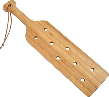 17 Inch Large Bamboo Wood Paddle Wooden Paddle with Airflow Holes