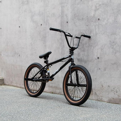 Freestyle BMX Bike, 20 Inch Yaphet Bicycle for Teen Beginner and Adult Riders, Bike with Hi-Ten Steel Frame, Multiple Colors