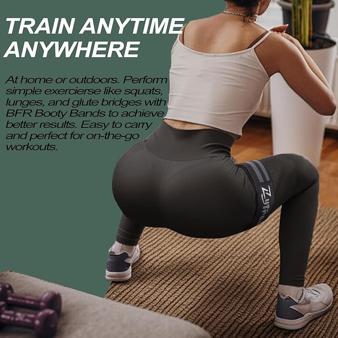 BFR Occlusion Bands for Women Legs Glutes Hip Building, Comfortable Elastic Booty Bands for Blood Flow Training Workouts Fast to Lift Your Butt,Squat,Thigh,Fitness