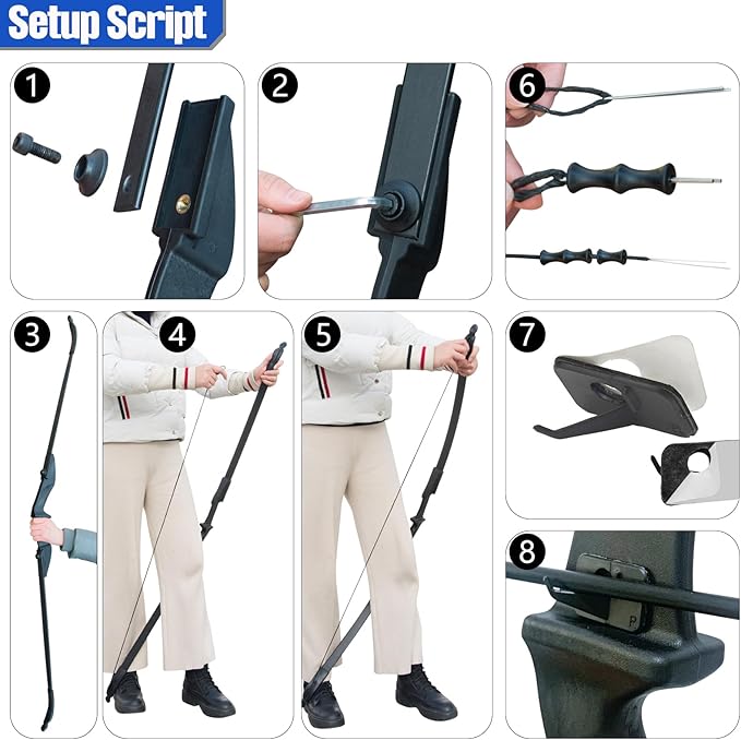 Bow and Arrow Set for Adults Beginner Teens, Dual Arrow Rest for Right and Left Handed Bows 20lbs 30lbs 40lbs Entry Level to Intermediate Archers Complete Equipped Value for Money