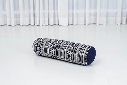Leewadee Small Yoga Bolster – Shape-Retaining Cervical Neck Roll, Tube Pillow for Comfortable Reading, Kapok Filling, 22 x 6 x 6 inches