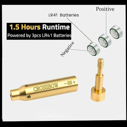 GOTICAL Archery Crossbow Bow Arrow Red Laser Sighting Tool Boresighter Bore Sight