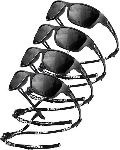 KALIYADI Polarized Sunglasses for Men, Sports Sun Glasses for Driving Cycling Fishing with UV protection