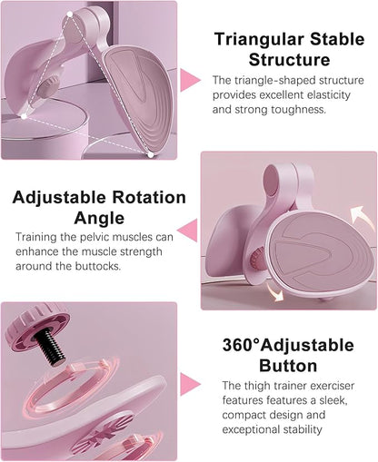 Hip Trainer Kegel Exerciser, Pelvic Floor Trainer, Kegel Trainer for Postpartum Rehabilitation, Trimmer Inner Thigh, Thigh Toner Workout