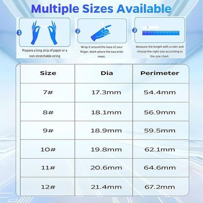 Fitness Tracker, Smart Ring for Women Men, Sleep Tracker Ring with 24/7 Heart Rate Monitor, Fitness Ring with Activity Tracker, Step Counter, Calorie Pedometer, No APP Fee, iOS Android (Silver, 10)