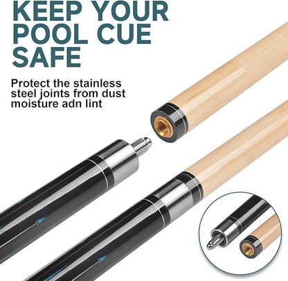 HomeSeason Pool Cue Stick 57" Billiard Cue Sticks Professional Low Deflection Pool Sticks