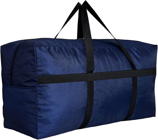 Extra Large Storage Duffle Bag with Zippers and Handles, Big Foldable Duffle Bag for Travel