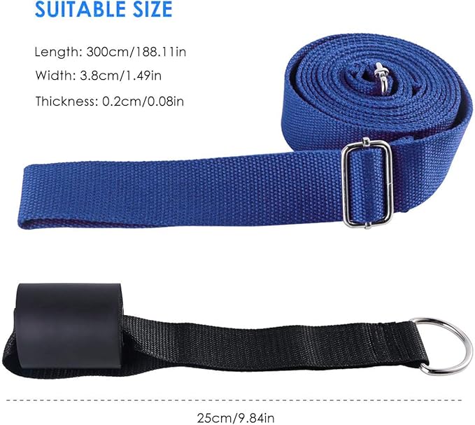 Leg Stretcher, Door Flexibility & Stretching Leg Strap - Great for Ballet Cheer Dance Gymnastics or Any Sport Leg Stretcher Door Flexibility Trainer Premium Stretching Equipment