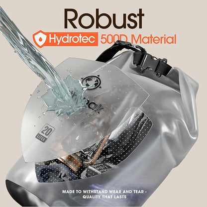 Earth Pak Waterproof Dry Bag - Roll Top Waterproof Backpack Sack Keeps Gear Dry for Kayak with Waterproof Phone Case