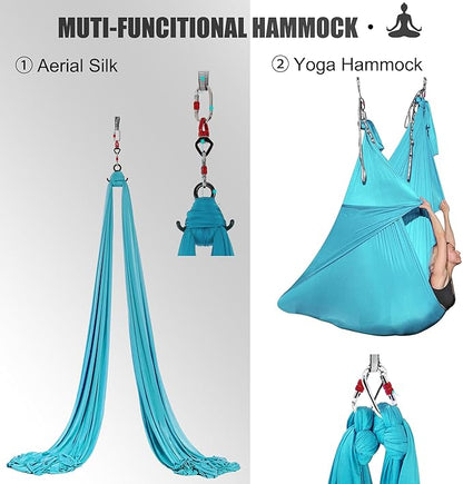 Aerial Silks 11 Yards Aerial Silks For Home Aerial Yoga Swing Aerial Yoga Hammock Swing Aerial Silk For Gymnastics
