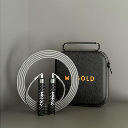 1lb Weighted Jump Ropes for Women & Men with 1/2 Pound Jump Rope Cable & Thicker Leather Jump Rope Weighted Handles, Best for Fitness, High-Intensity Strength Workouts