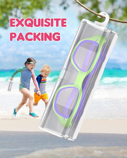 Kids Swim Goggles,Swimming Goggles for Kids 6-14, Anti-Fog UV Protection Pool Glasses for Boys Girls