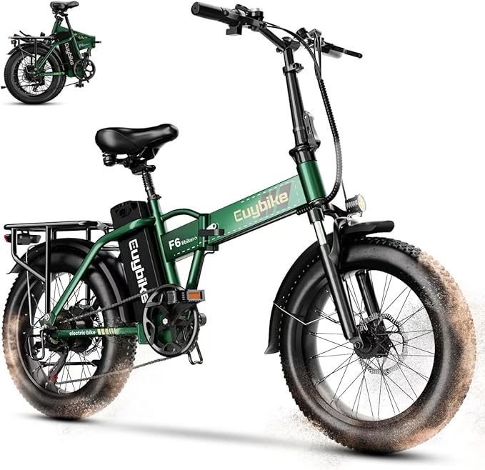 1000W Folding Electric Bike, 48V 20AH Large Removable Battery E Bike,30+MPH, 80 Miles Max Range, 20" Fat TireElectric Bike for Adults, Adult Electric Bicycles for CommuteBeach Snow
