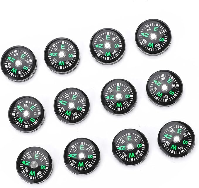 12 PCS 20mm Plastic Compass