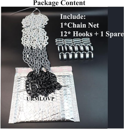 2 LBS Chain Basketball Net Heavy Duty Outdoor 0.12 Inch