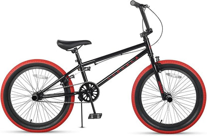 Freestyle BMX Bike, 18 20 Inch Kids Bicycle for 5-13 Years Old Kids and Beginner Level Rider, Multiple Colors