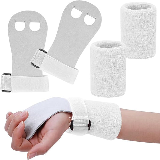 2 Gymnastics Grips Wristbands Sets for Girls Youth Kids