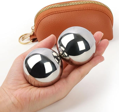 1.4lb, 2.2-inch Baoding Balls: Chinese Balls for Hand Therapy, Hand Massage, Tai Chi Balls, Meditation Balls — Suitable for Home/Office Exercise, Stress Relief, Anxiety Reduction, and as Holiday Gifts