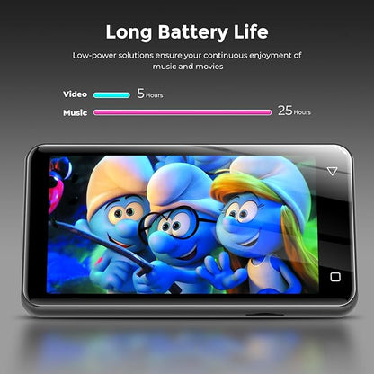 innioasis 80GB MP3 Player with Bluetooth and WiFi, MP3 Player for Kids with Spotify, Spotify Kids, Pandora, Audible, 4.0" Touch Screen Music Player with Parental Controls, Up to 1TB (Gray)