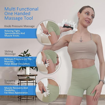 Fascia Massage Tool Myofascial Release Blaster Tools for Anti-Cellulite Skin Soothing Lymphatic Drainage Trigger Point Deep Tissue Neck,Shoulder,Lower Back,Psoas,Thighs,Butt & Full Body(Black)