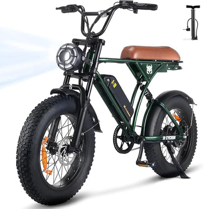 Electric Bike for Adults,Peak 1000W/1500W Motor,20/28MPH 55-150Mile ebikes for Adults with 10.4AH/13AH/26AH Battery,20" Fat Tire Electric Dirt Bike Commuting Off Road Ebike, UL2849