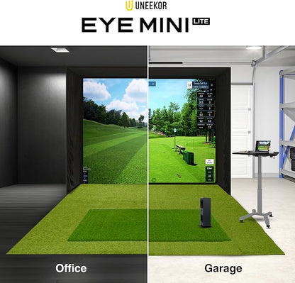 Eye MINI LITE Indoor Golf Launch Monitor & Simulator 19 Precision Metrics, Near-Zero Latency, Works with GSPro, TGC19, E6, AI Trainer Compatible, Easy Setup, PC/Laptop Required