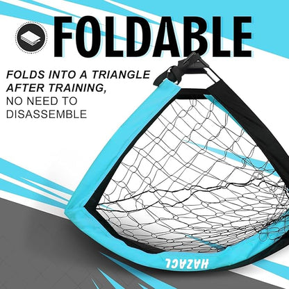 Kids Soccer Goal for Backyard, 6x4 9x5 FT Portable Soccer Nets Pop Up with Ball, Agility Ladder, Cones, Target & Carry Bag for Toddler Youth Outdoor Indoor Training Practice Sports Games Play