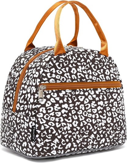 FlowFly Insulated Lunch Cooler Bag - Tote Bag Organizer for Women/Men, Cow