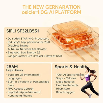 KAVVO Macaron 36mm Round Stylish Watch, 1.106'' AMOLED Retina Screen, Always-on Display, Silicone Magnetic Suction Strap, Female Health Record, Waterproof(Sakura Pink)