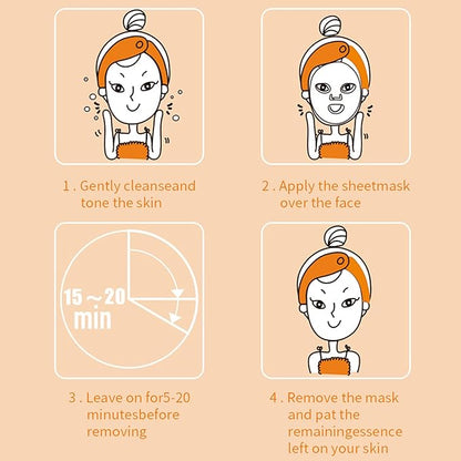 24 Pack Sheet Face Masks Skincare for All Skin Types, Hydrating Face Mask Beauty Suitable for Sensitive Skin, Birthday Party Spa Gift for Kids Teens Girls