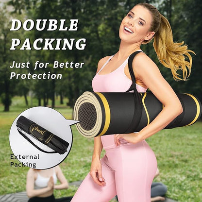 Jump Rope Mat 63"x27" Exercise Fitness, Non-Slip Indoor Outdoor Crossrope Mat, 6mm Thick High-Density Workout Jumping Pad for Home Gym Flooring and Concrete